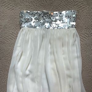 SALE • MUST GO • Alice + Olivia white strapless mini dress